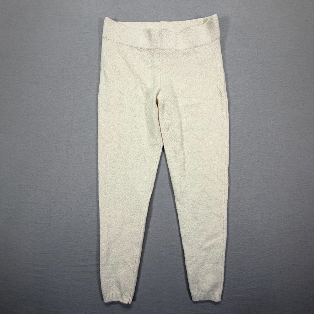 Express Knit Joggers Womens Medium Good Cream Boucle Soft Loungewear Pants‎